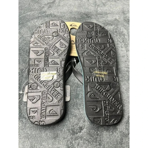 Quiksilver Men’s Molokai Sunset Flip Flop Black Sandals Size 8 - Picture 12 of 16